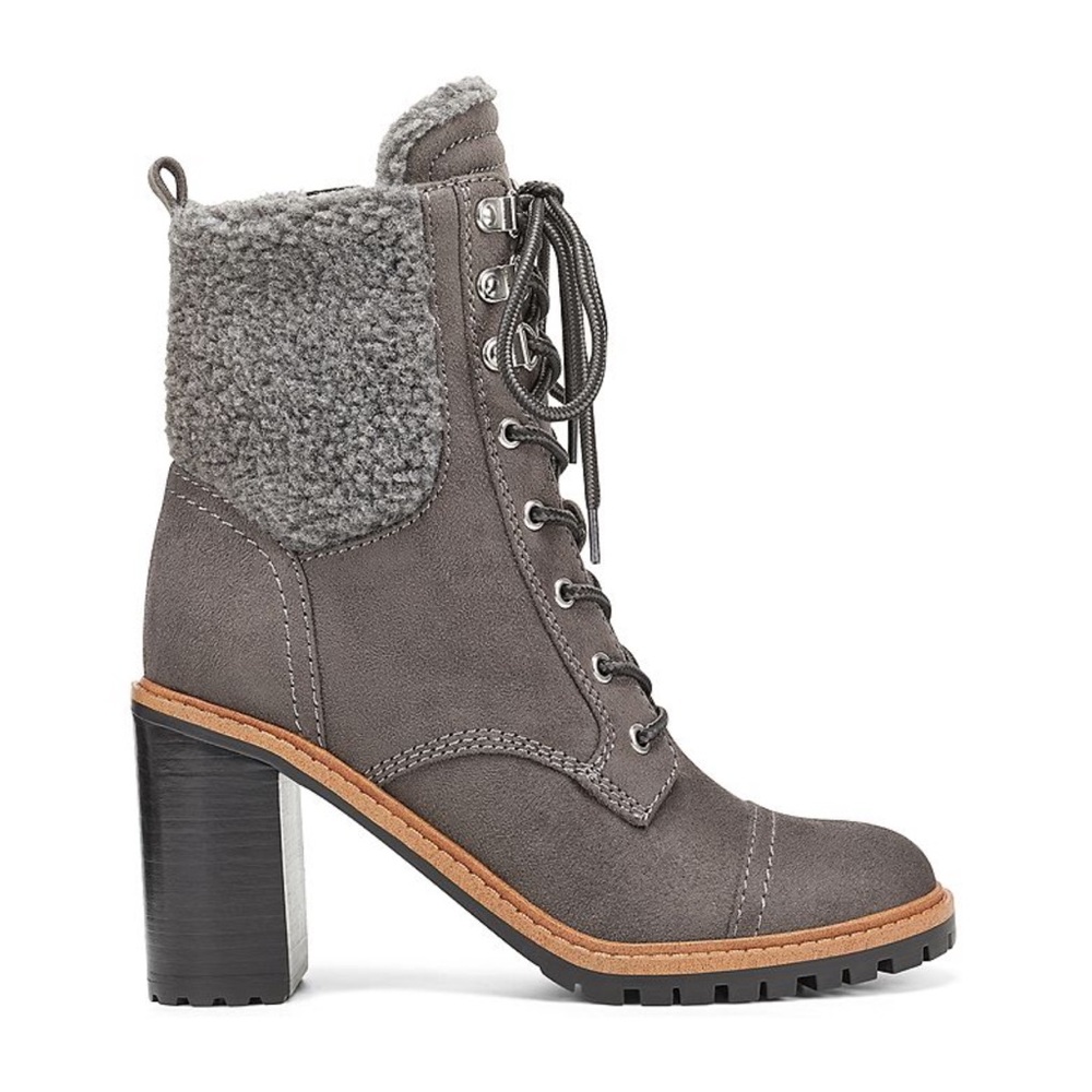 Nine West Perry Faux Suede Lace-Up Heel Boots | Size 9.5 - Picture 2 of 8